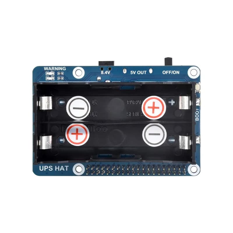 Источник бесперебойного питания UPS HAT для Raspberry Pi, стабильная выходная мощность 5 В