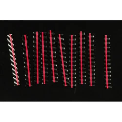 0,1″ (2,54 мм) штекерные разъемы Arduino (прямые красные, 10 шт.)